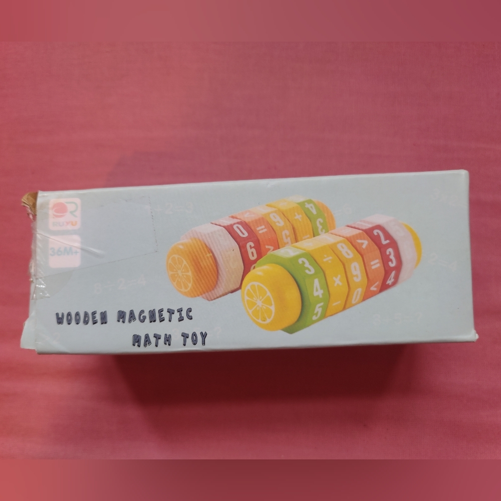 NIB Kids Wooden Magnetic Math Toy